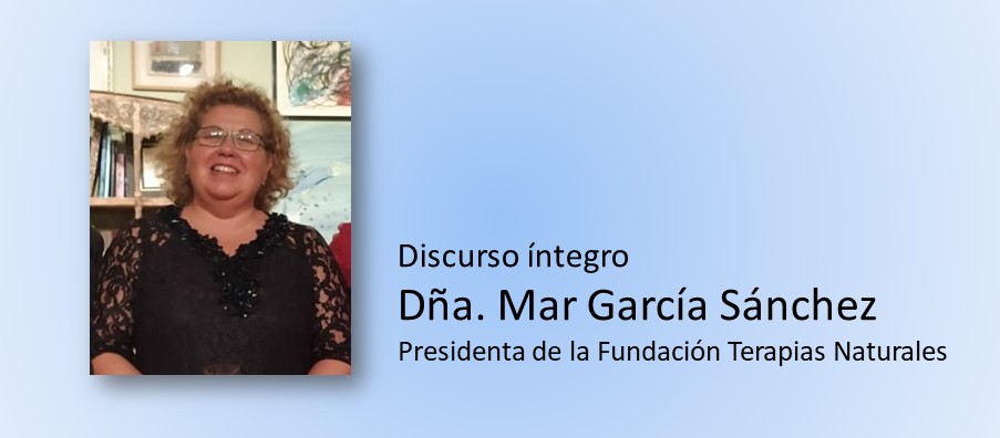 Mar García, presidenta de la Fundación Terapias Naturales, hizo énfasis en la necesidad de una regulación de las MTCI
